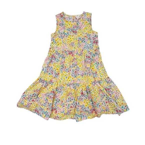 Crewcuts J.Crew Girls Mixed Floral Tiered Sleeveless Dress Girls Size 10 - Picture 4 of 9